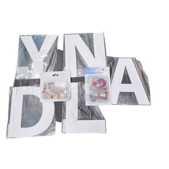 Craft Lot Letters‎ Big to Small KIDS Scrapbooking Card Making Embellishments - Picture 1 of 7